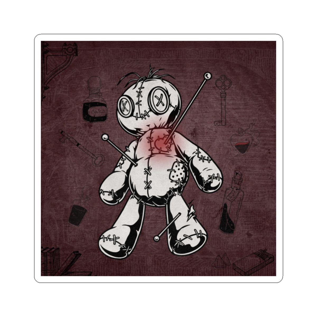 Protocol CR-004: Loves Wrath - Kiss-Cut Stickers