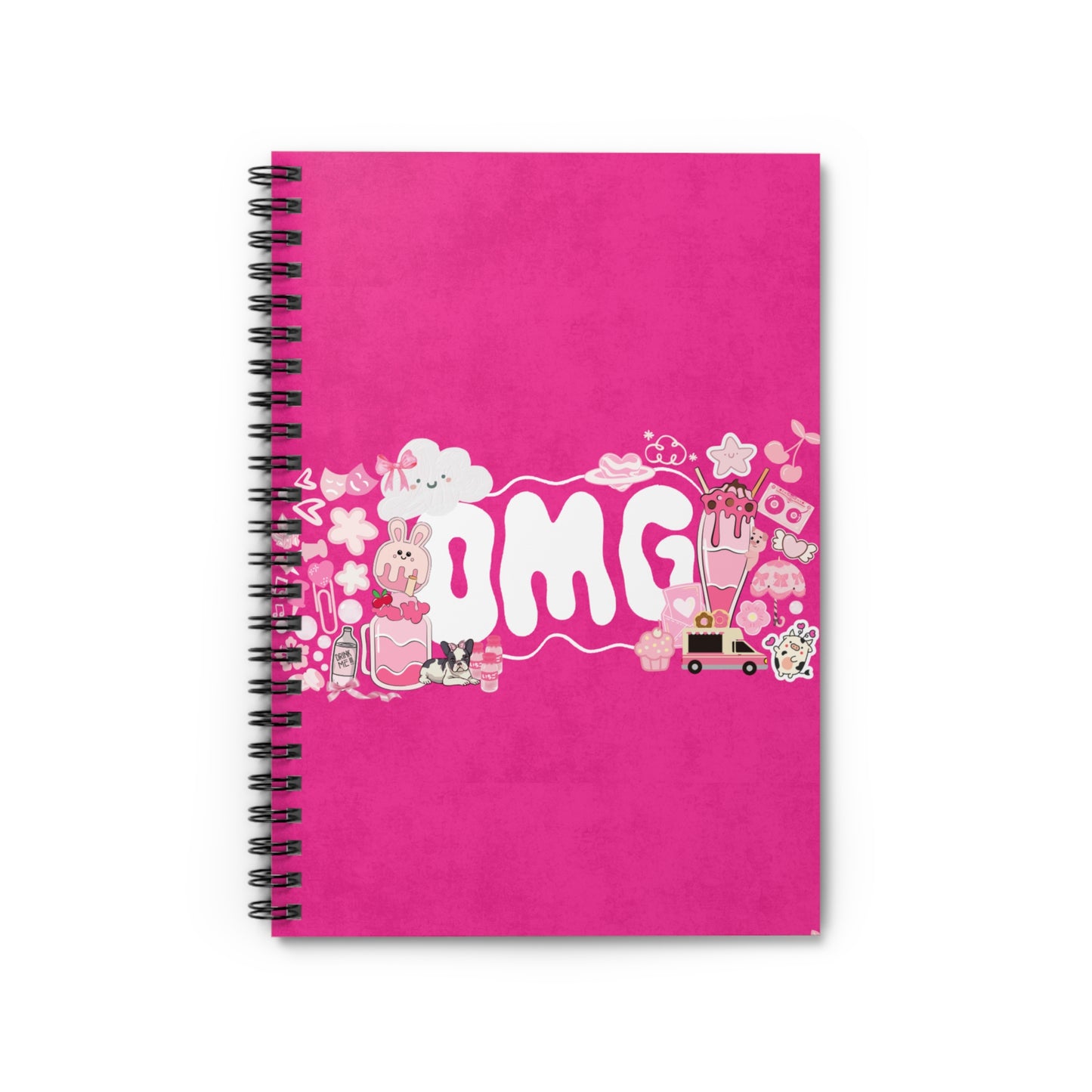 Protocol EW-004: Pretty in Pink – Spiral Notebook