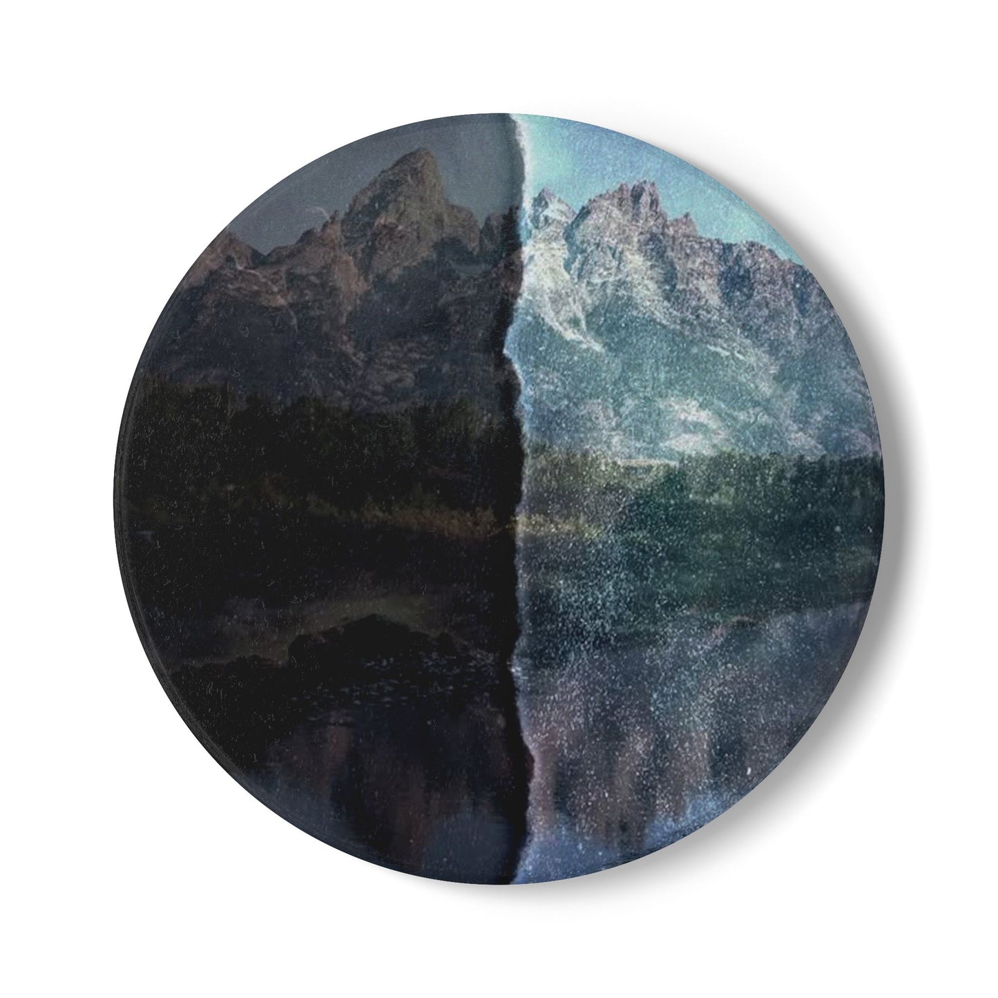 SP-003: Light vs Dark - Ceramic Coaster