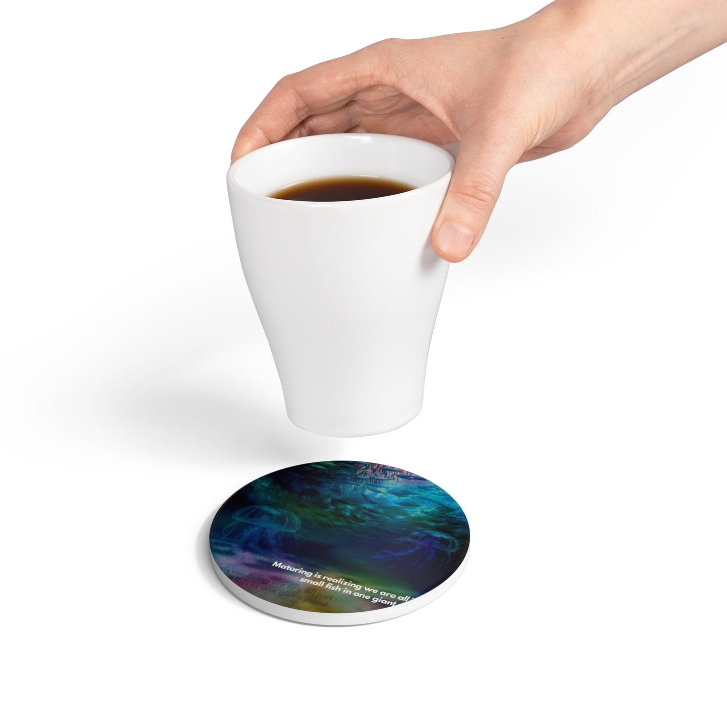 SP-002: Growth - Ceramic Coaster