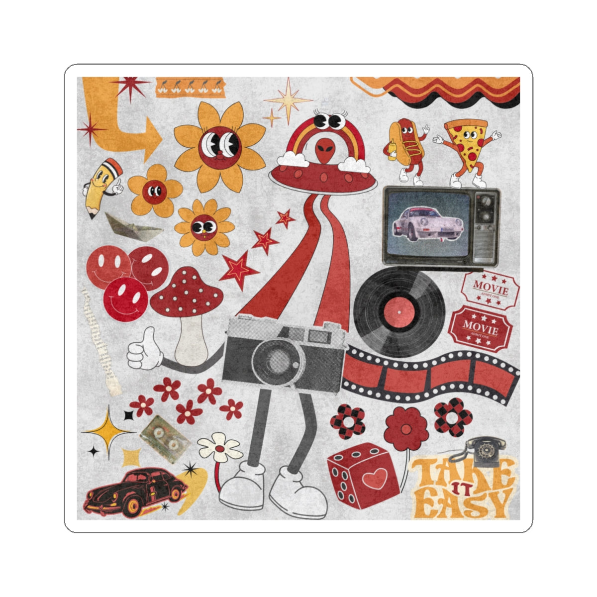 Protocol TA-003: Vintage Dream - Kiss-Cut Stickers