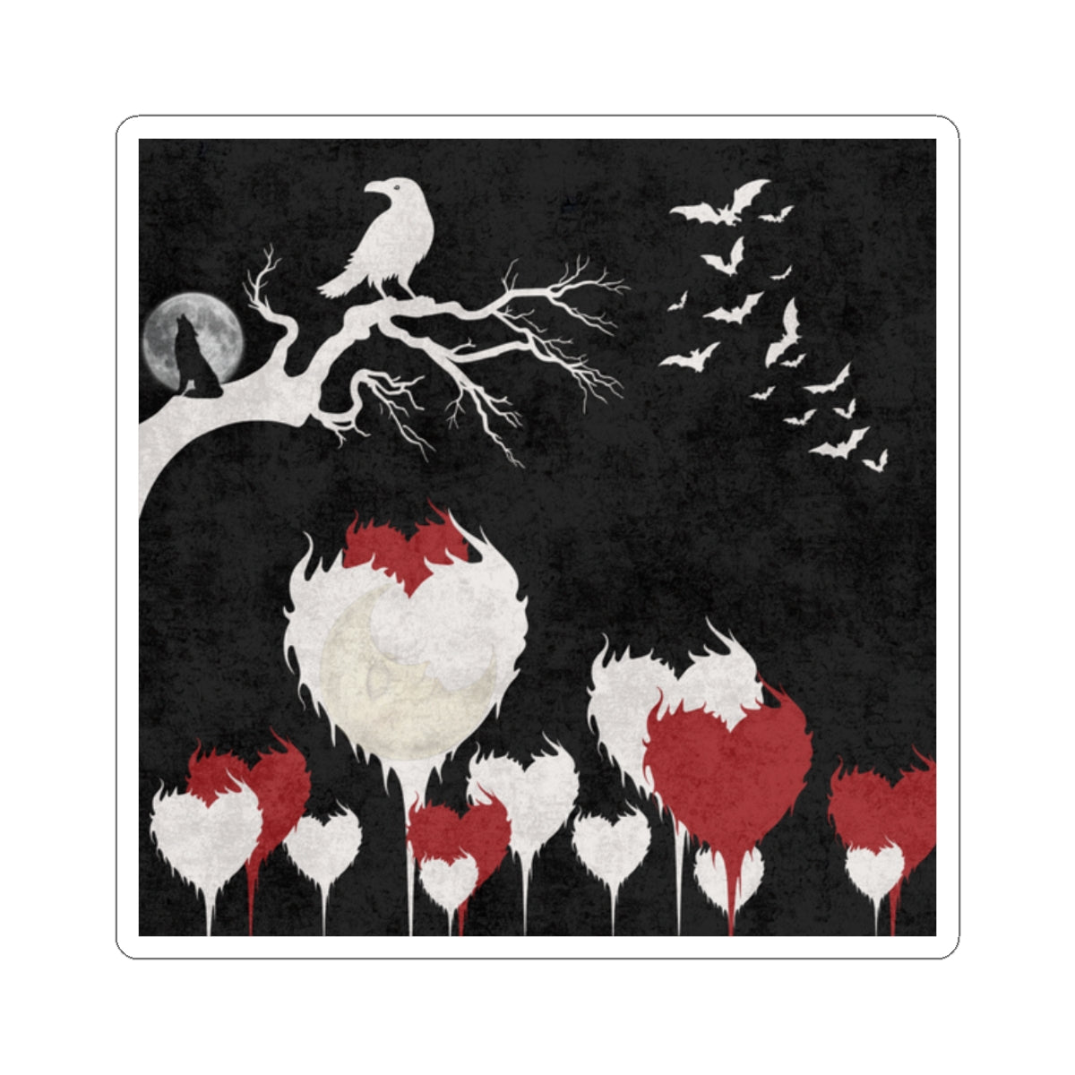 Protocol CR-001: Hollow Affection - Kiss-Cut Stickers