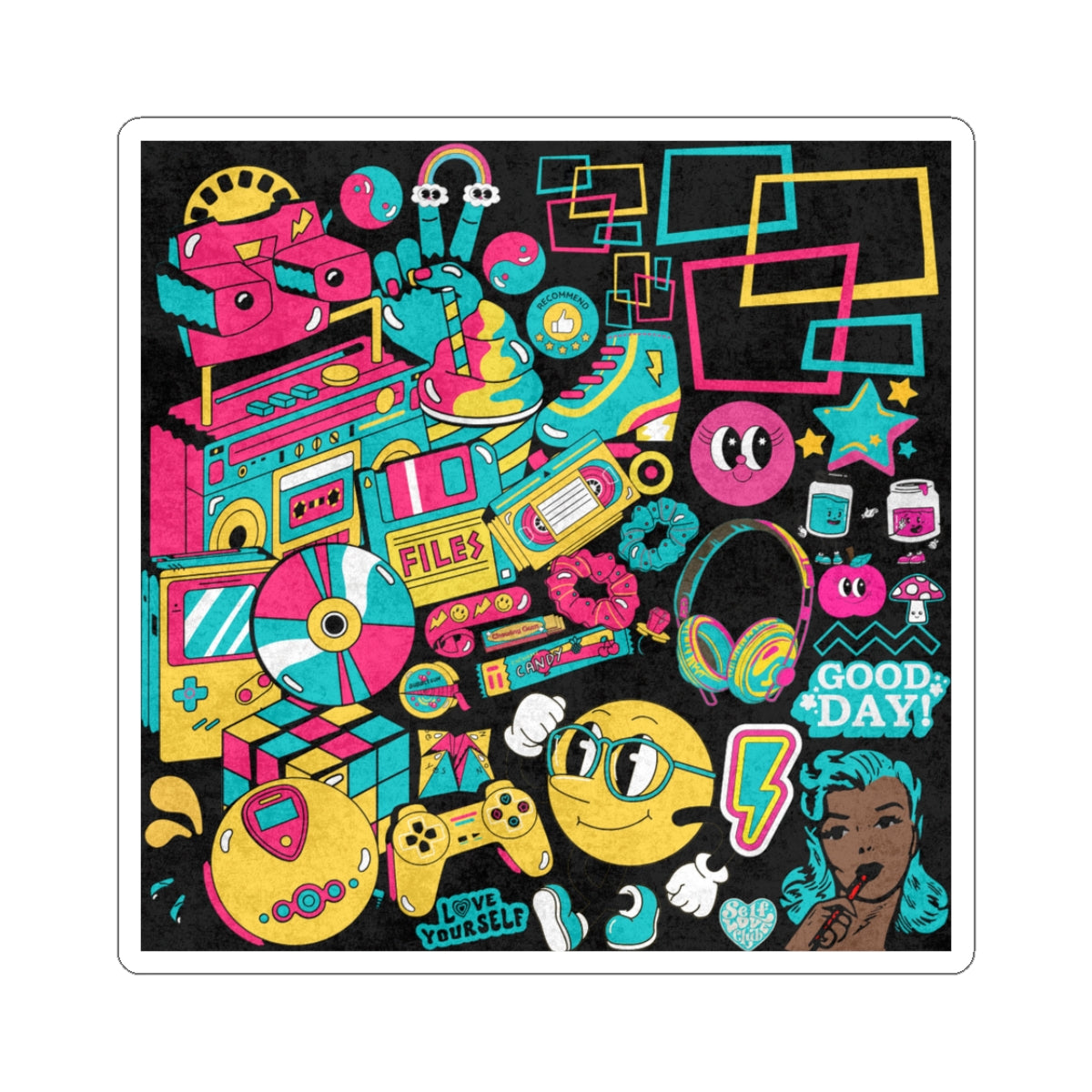Protocol TA-005: Retroactive - Kiss-Cut Stickers