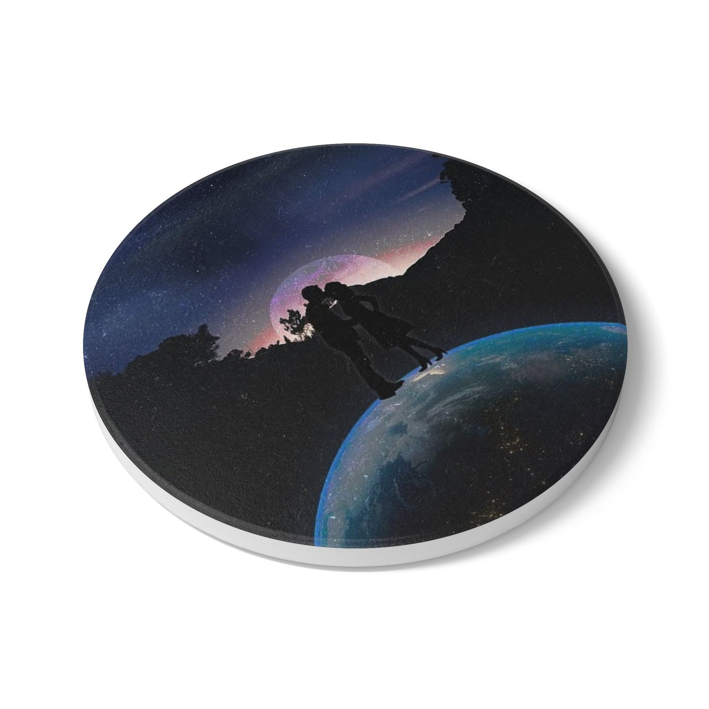 SP-007: Us Against The World - Ceramic Coaster