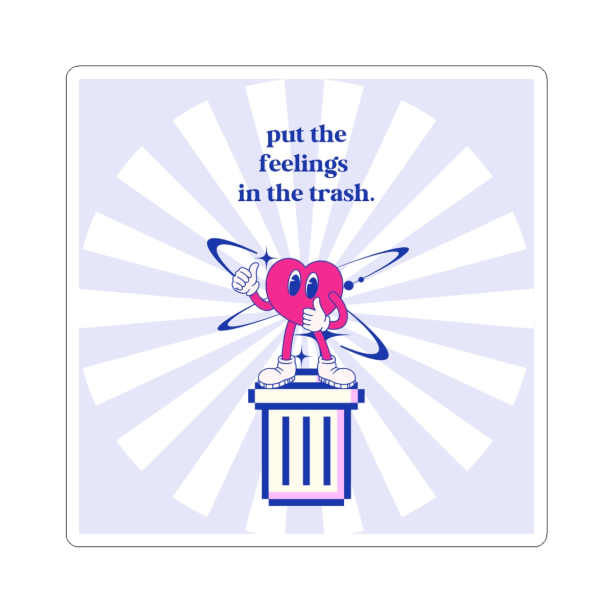 Protocol MB-003: Trash Ahh Feelings- Kiss-Cut Stickers