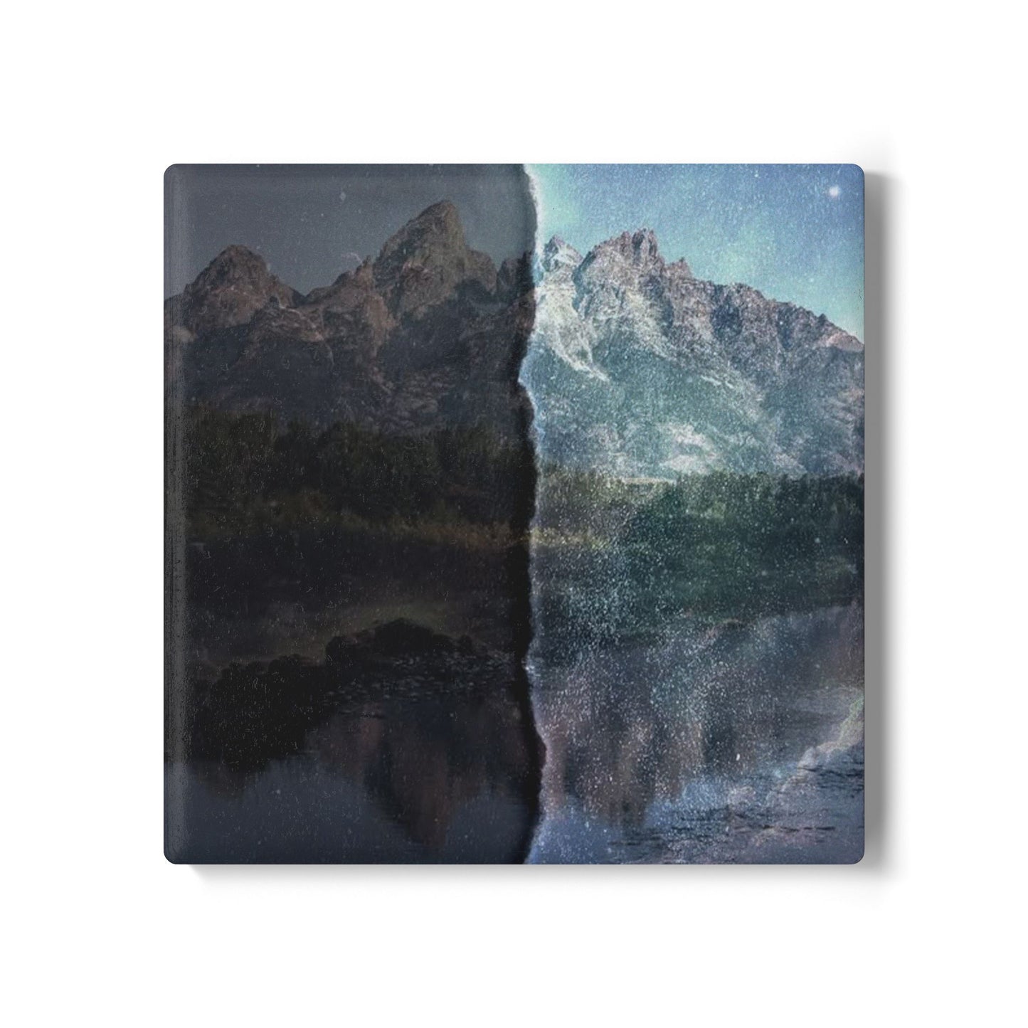 SP-003: Light vs Dark - Ceramic Coaster