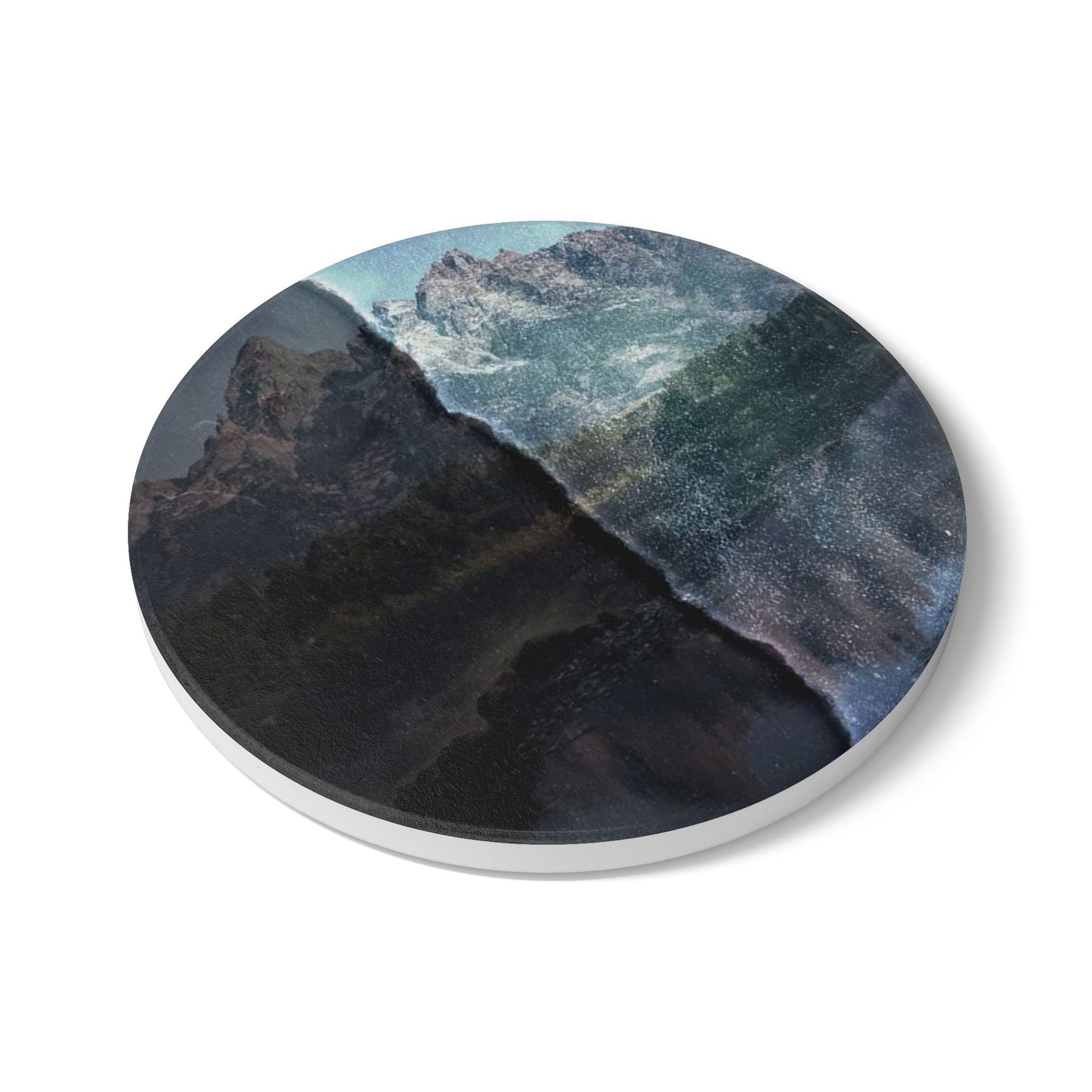 SP-003: Light vs Dark - Ceramic Coaster