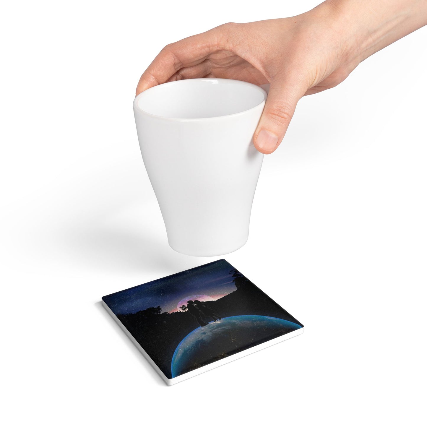 SP-007: Us Against The World - Ceramic Coaster
