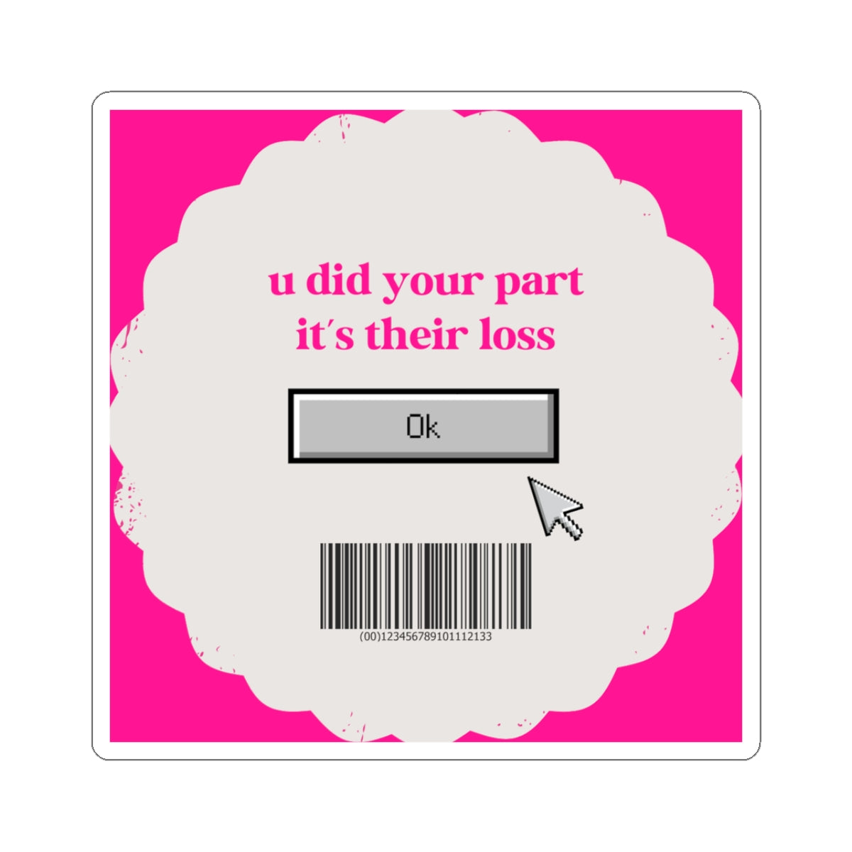 Protocol MB-001: Their Loss - Kiss-Cut Stickers