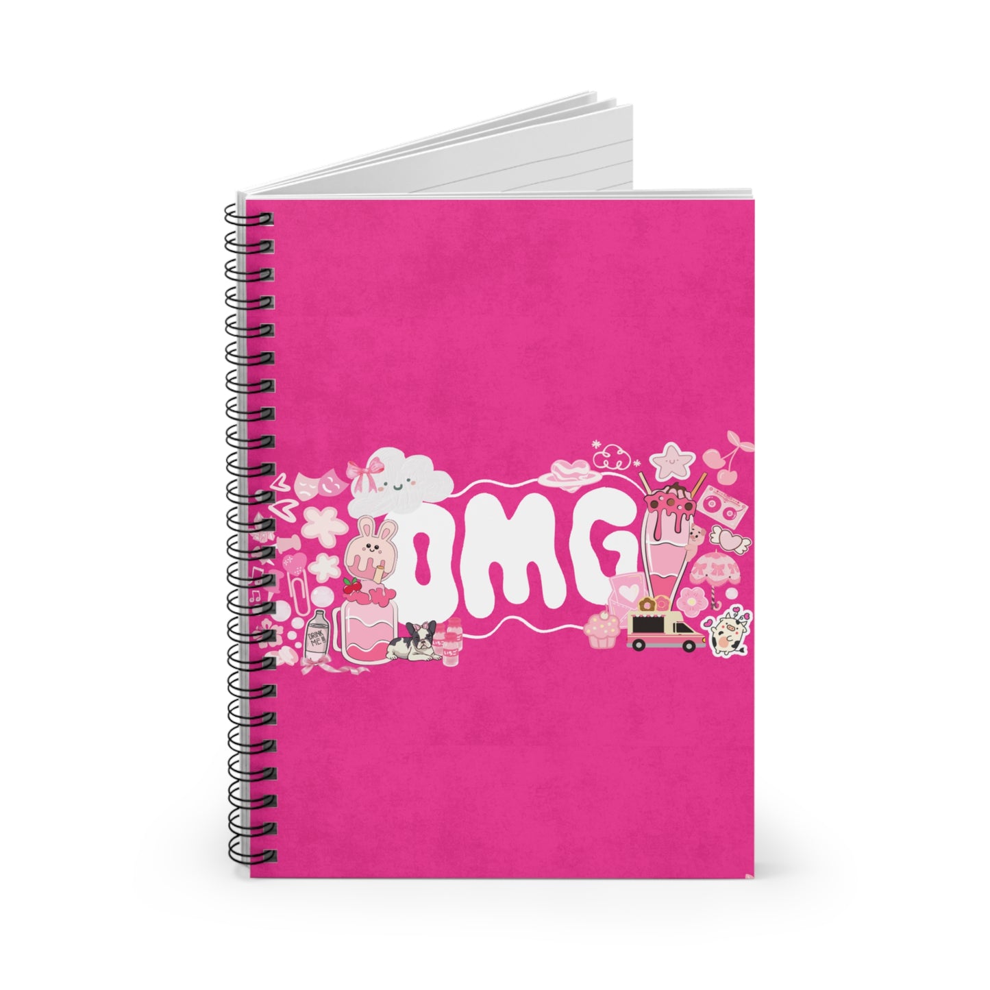 Protocol EW-004: Pretty in Pink – Spiral Notebook