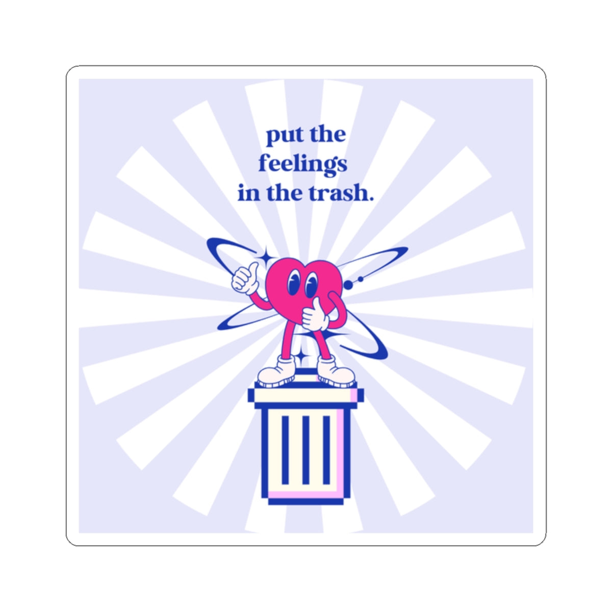 Protocol MB-003: Trash Ahh Feelings- Kiss-Cut Stickers