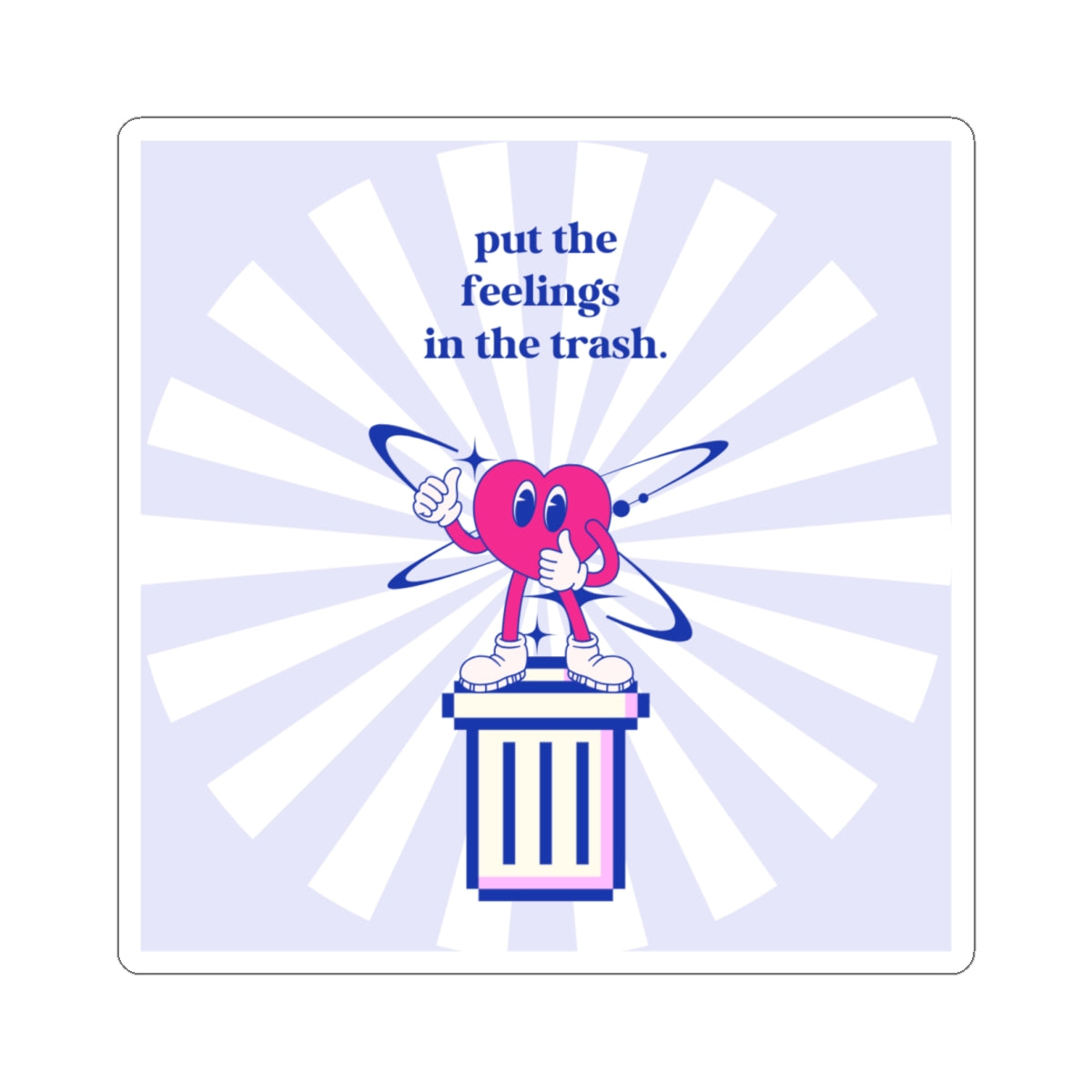 Protocol MB-003: Trash Ahh Feelings- Kiss-Cut Stickers
