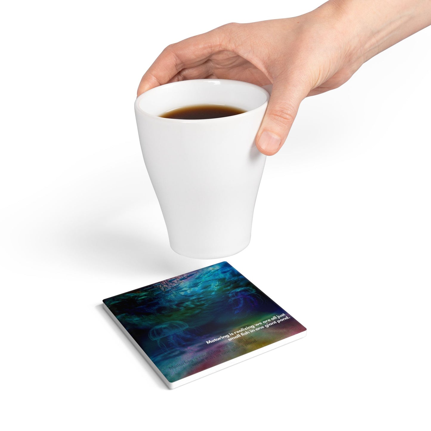 SP-002: Growth - Ceramic Coaster