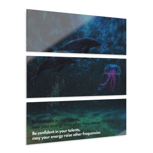 SP-008: Confident Dolphin - Acrylic Wall Art