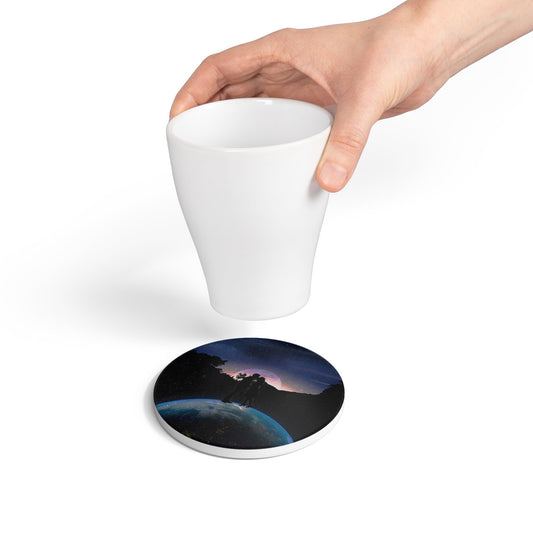 SP-007: Us Against The World  - Ceramic Coaster