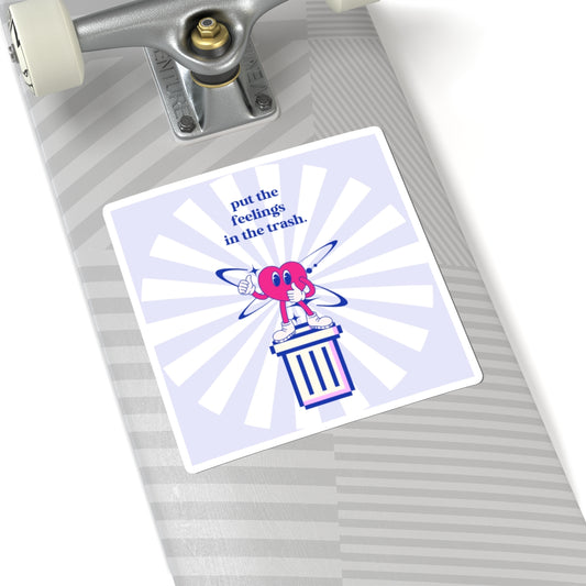 Protocol MB-003: Trash Ahh Feelings- Kiss-Cut Stickers