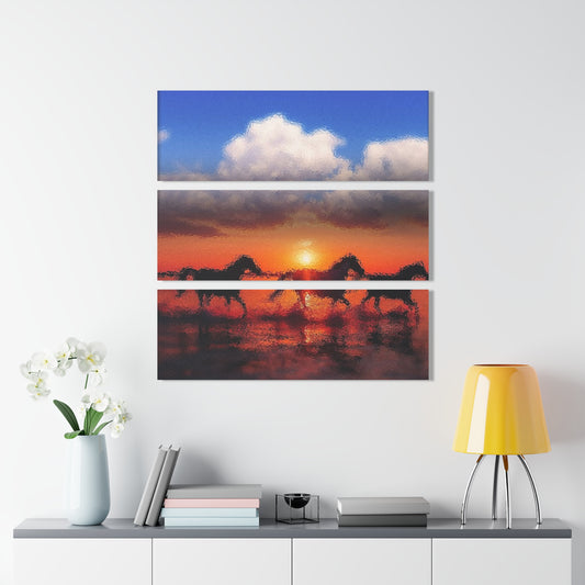 SP-010: Horse Race - Acrylic Wall Art