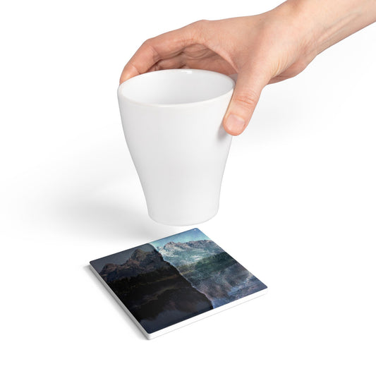 SP-003: Light vs Dark - Ceramic Coaster